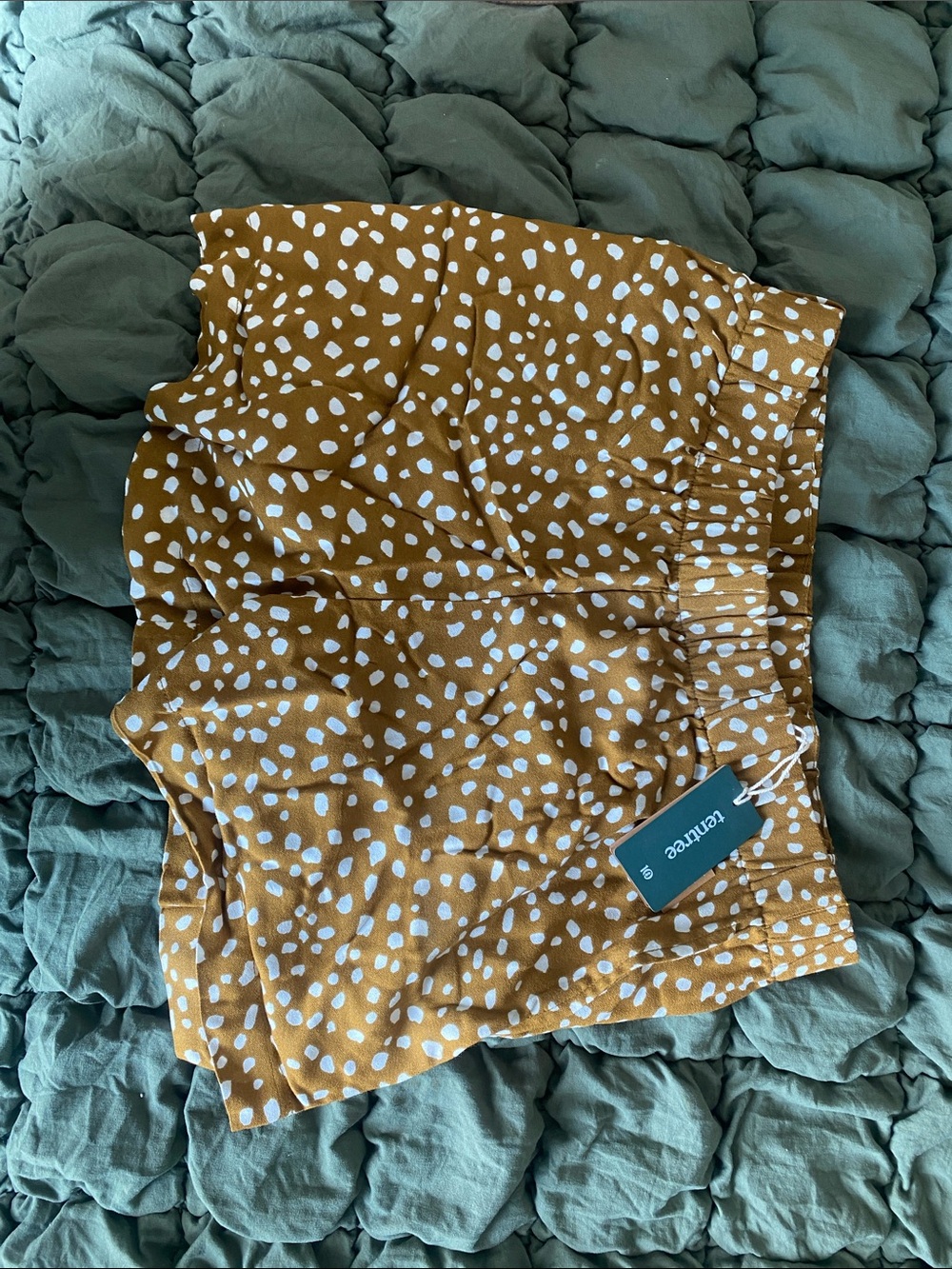 High-Rise Patterned Pull-On Shorts